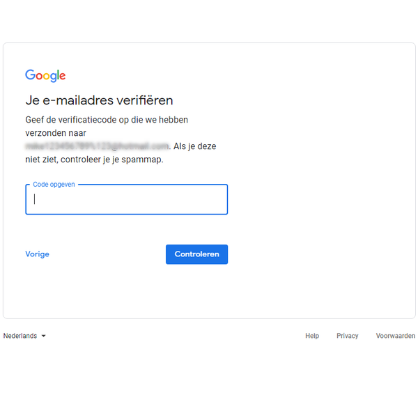 e-mailadres verifiëren 